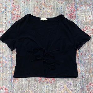 PacSun Double-Tie Front Crop Tee